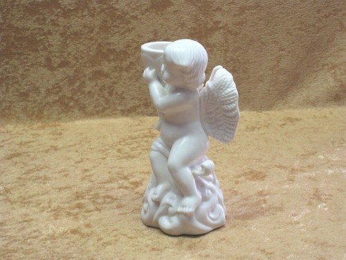 LOVELY CERAMIC ANGEL CANDLESTICK HOLDER COLLECTIBLE ~ HOME DECOR ~ 5 1/4" - Bild 5 von 8
