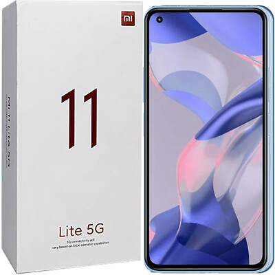 BNIB Xiaomi 11 Lite 5G NE Dual-SIM 128GB + 8GB Blue Factory Unlocked GSM