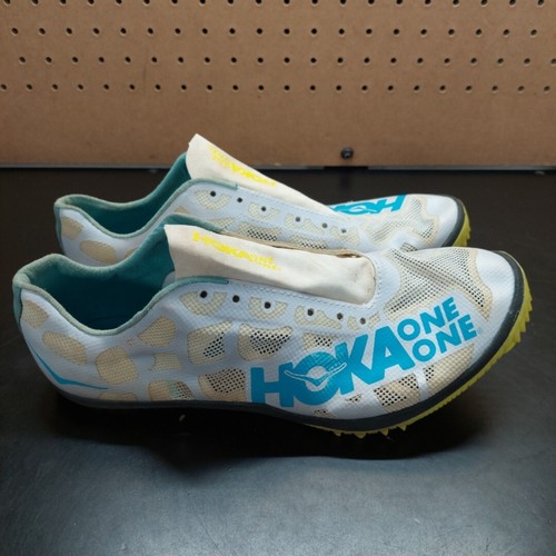 Hoka One One Rocket MD Size 9 White Athletic Spikes Track Shoes
