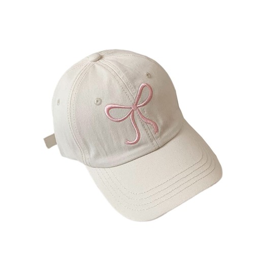 Girls Embroidery Bowknot Baseball Hat Bowknot Sun Hat Casual Peaked Cap ! - Picture 15 of 28