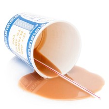 Display Fake Food Prop Spilled New York Greek Coffee Cup