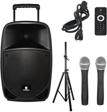 proreck Freedom 15 Wireless 15'' 500 Watt Powered Speaker Karaoke System