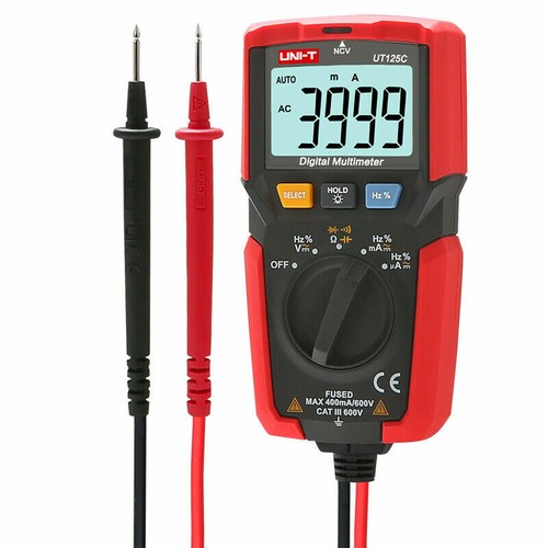 UT125C Digital Multimeter Strommessgerät AC/DC 600V NCV Kapazität Diodetest Hz - Bild 6 von 7