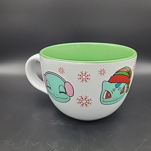 Taza de café de Navidad Pokémon Pikachu Charmander Squirtle 24 oz - Imagen 2 de 13