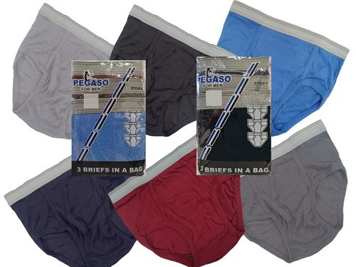 6 Stück Herren FLY FRONT Slips Baumwolle Unterwäsche Old Fashion Style S,M,L,XL - Bild 9 von 10