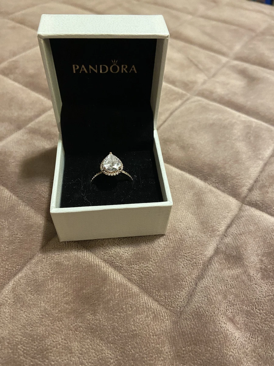 Teardrop ring clearance pandora rose gold