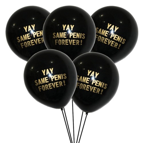 Do Party Latex Forever Pink Gold Same Penis Balloons Decorations Hen Night Black - Picture 8 of 14