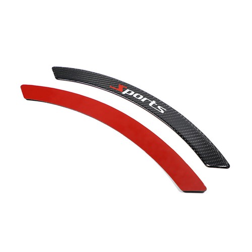 4pcs Sporty Carbon Fiber Fender Trim Sticker Car Wheel Eyebrow Protector Strips - Bild 10 von 11