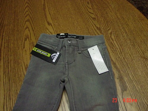 Girls Variegated Gray Black Super Skinny Jeans by Jordache - Picture 2 of 3