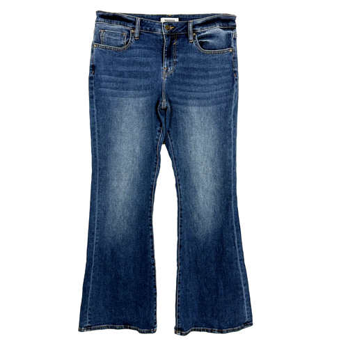 VIGOSS Marley Bootcut Jeans 29 Mid Rise Stretch Blue Denim Dark Wash NEW B21