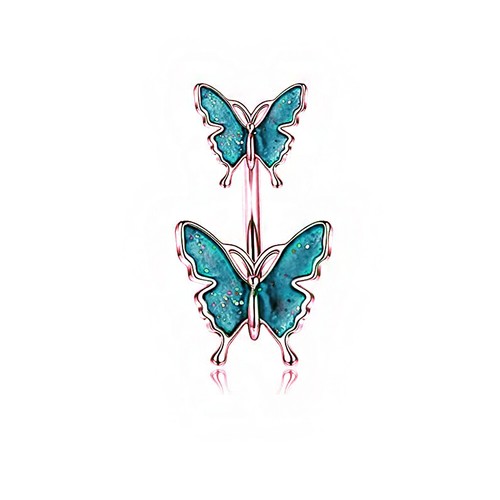 1 PC Fashion Butterfly Belly Navel Rings Sexy Bell Button Body Piercing Jewelry - Picture 11 of 19