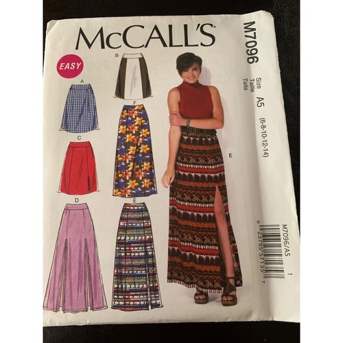 McCalls Misses Skirt Sewing Pattern Size 6 8 10 12 14 M7096 - Uncut 2015 - Picture 4 of 9