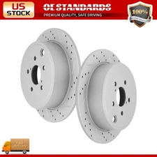 Rear Disc Drilled Brake Rotors for Subaru Forester Impreza Legacy Outback BRZ