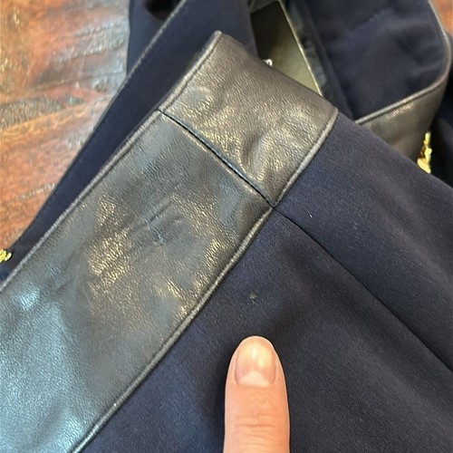 Vintage Ralph Lauren Black Label Wool Blend Gold Belted Skirt 6 *As-Is* - Picture 15 of 16