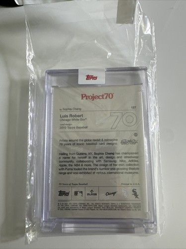2021 Topps Project 70 Card #127 - LUIS ROBERT - by Sophia Chang - Picture 2 of 2