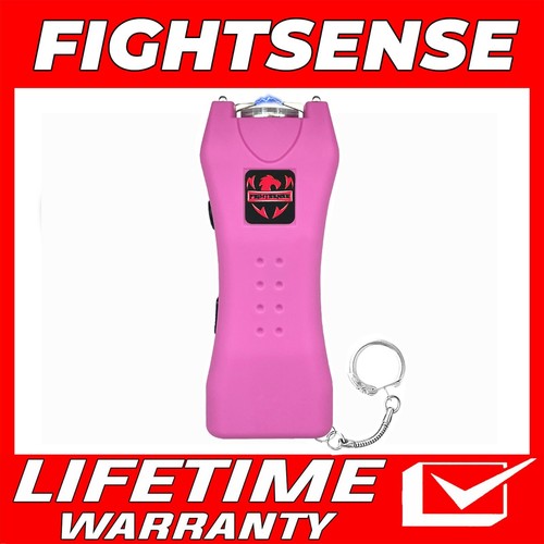 FIGHTSENSE Rechargeable Stun Gun 10 Mil Volts With Led Light Extremely Powerful - Picture 2 of 38