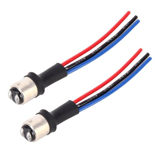 Pigtail Wire Male Socket 1157 S25 Two Harness Cable Stop Brake Replace Bulb Plug - Picture 2 of 5