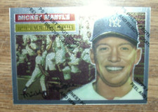 Mickey Mantle 1996 Topps Finest Reprints Card #6 1956 Topps
