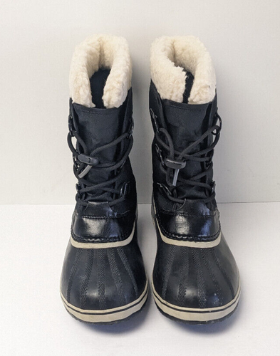 Sorel Yoot Pac Nylon Waterproof Winter Boots, Black, Big Kids 7 M - Picture 4 of 6