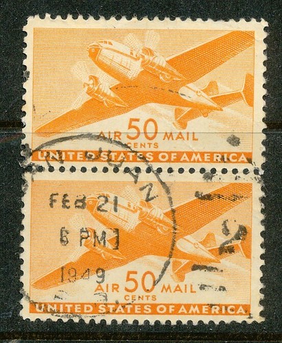USA-1941-44 SC # C31 Ap17 PAIR,-USED