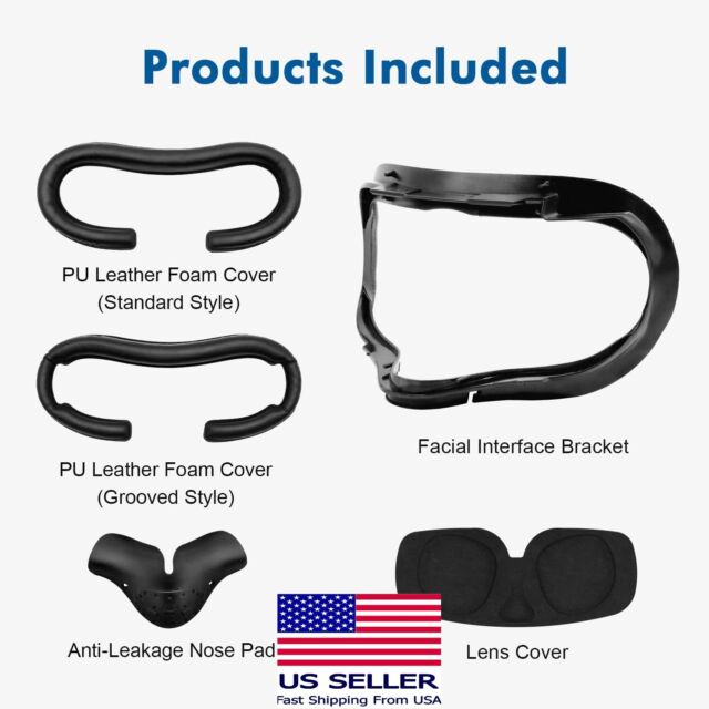 AMVR Facial Interface & Foam Cover Pad Replacement Comfort Set for Oculus Rift AMVR Facial Interface & Foam Cover Pad Replacement Comfort Set for Oculus Rift
