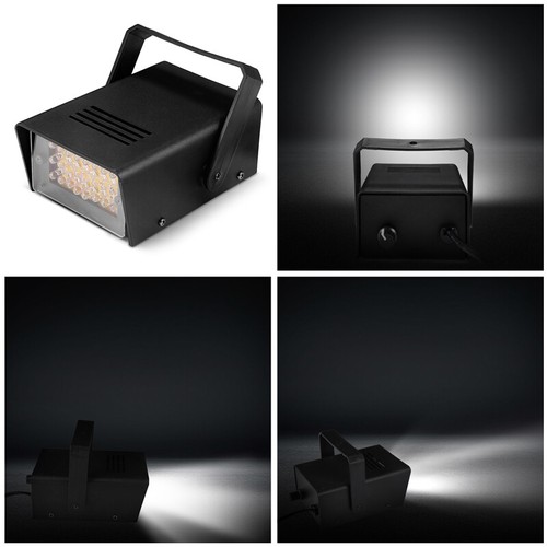 2x 110V Mini DJ Strobe Light Flash Light Disco Club Party Stage Effect Lighting - Picture 7 of 16