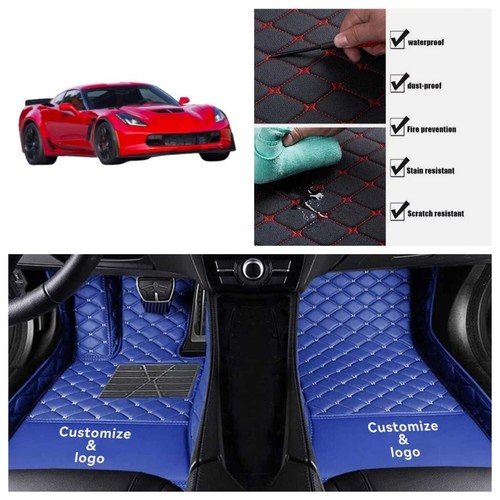 All Weather For 2024 C8 Chevrolet Corvette Stingray Car Floor Mats Luxury Liners - Picture 25 of 33