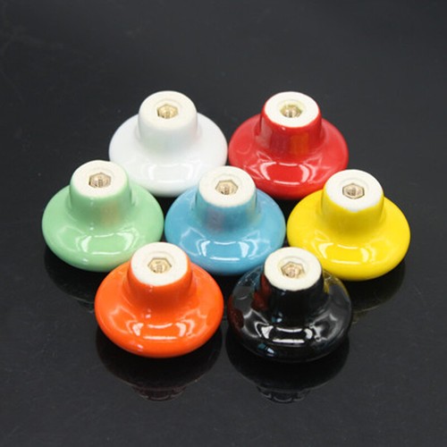 Tür Keramik Knöpfe Schrank Schrank Schublade rund Möbel Küche Ziehgriff - Bild 11 von 20