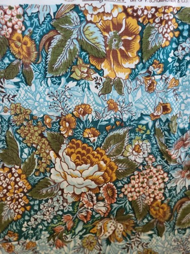 Vtg. Waverly Fabric "Savannah" 48" Wide x 3yds. Floral French Country - Foto 2 di 2