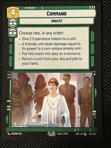 Command Event Innate Double Aspect 107 Star Wars Unlimited SWU SOR