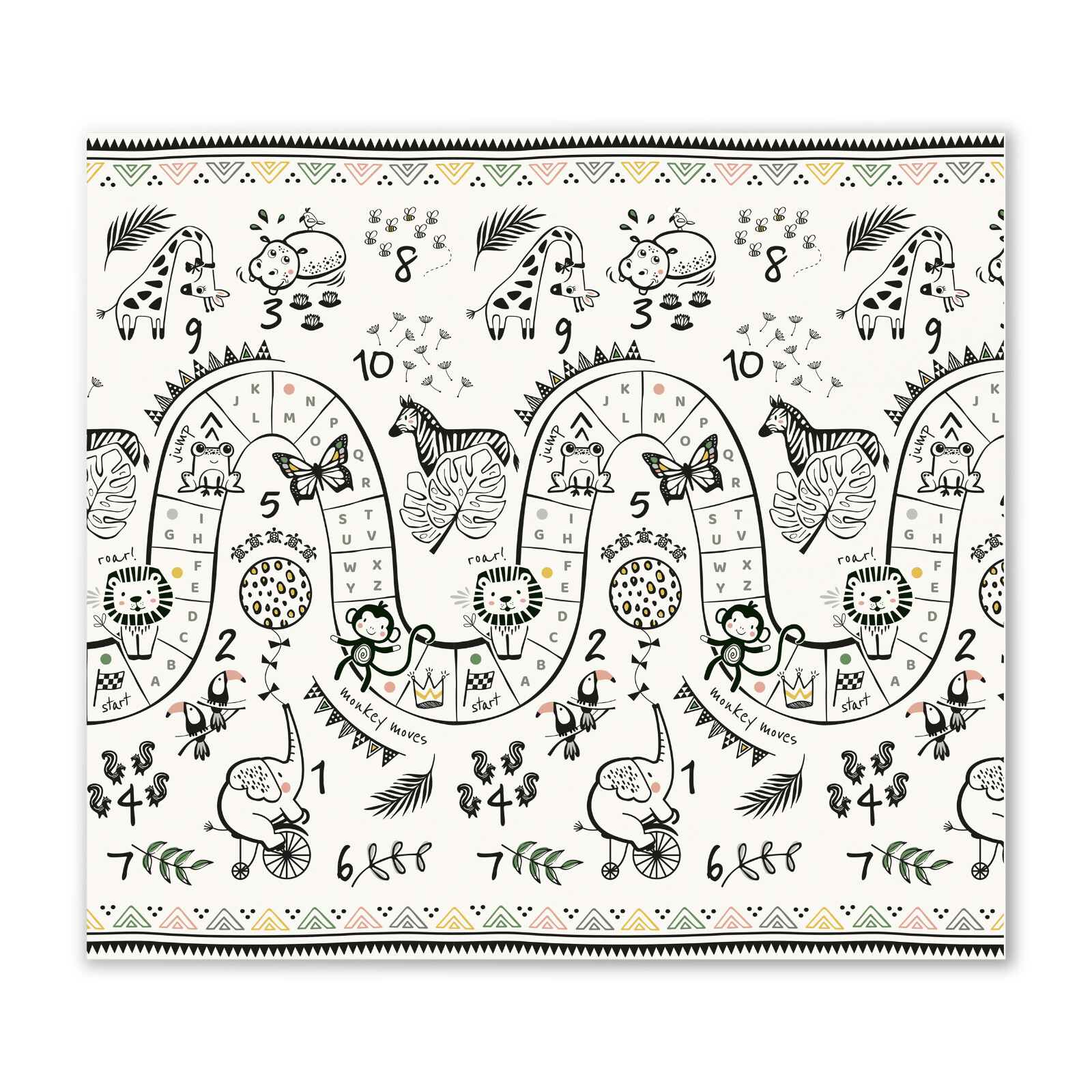 Faltbare doppelseitige Krabbelmatte Spielmatte Rutschfest zwei Größen