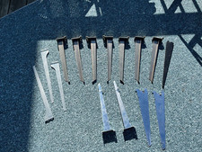 Lot 15 Pegboard Wallboard Slatwall Hooks Brackets 14 16" Peg board Wall Slat