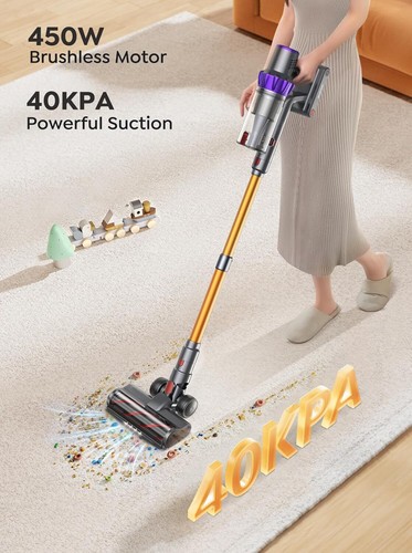 450W 40KPA UP to 55 Mins Self-Standing Vacuum Cleaners for Home, Rechargeable - Picture 2 of 5