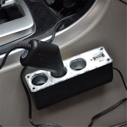 KFZ Adapter Steckdose 12V Verteiler mit 4 USB Schwarz Auto Zigarettenanzünder - Bild 3 von 8