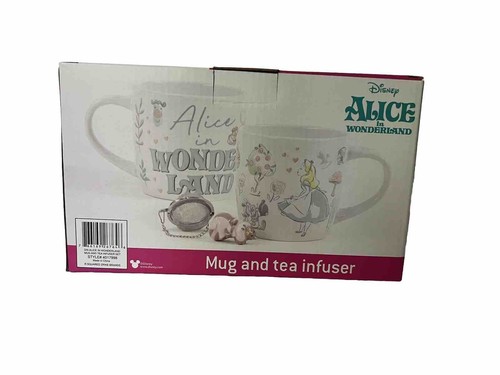 NUEVO Disney Alicia en el País de las Maravillas Taza y Juego de Infusor de Té Gato de Cheshire - Imagen 4 de 4