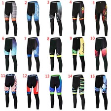 Miloto Men's Padded Cycling Pants Long Racing Biking Bicycle Tights Trousers