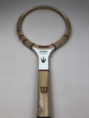 WILSON THE JACK KRAMER AUTOGRAPH Racchetta Tennis Legno Racket Vintage Wood - Imagen 4 de 9