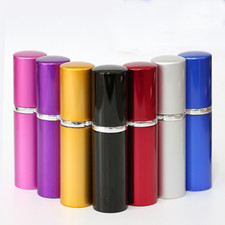 Lots 5ml/10ml Portable Glass Refillable Perfume Pump Spray Empty Aluminum Bottle