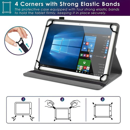 ★360°Schutzhülle für PEAQ Tablet PET 1008 100 101 Drehbar Verstellbare Cover - Afbeelding 46 van 67