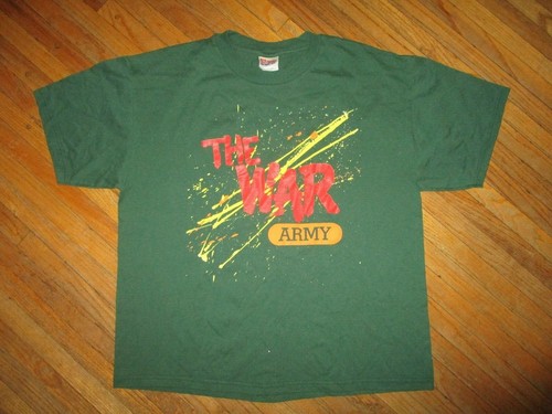 CAMISETA DE COLECCIÓN AÑOS 80 90 EJÉRCITO LA GUERRA Diseño de Pintura Salpicaduras Diseño Arte Pop Militar L - Imagen 1 de 3