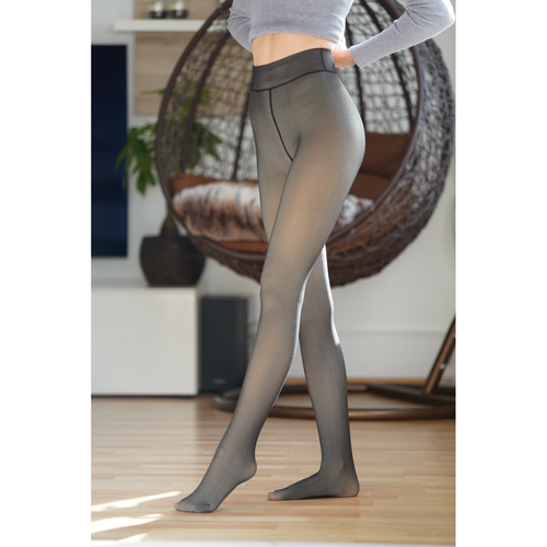 Damen Thermo-Strumpfhose Feinstrumpfhose Innenfleece 220 g warm weich blickdicht - Bild 7 von 30