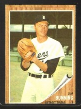 1962 Topps #460 Jim Bunning DETROIT TIGERS ~ EX/MT oc
