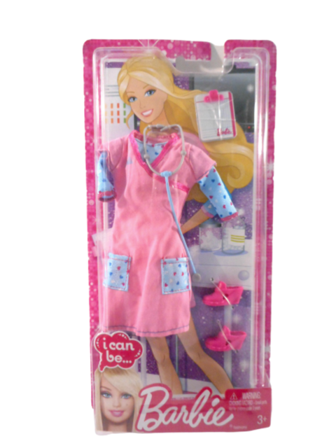 nurse barbie doll with stethoscope