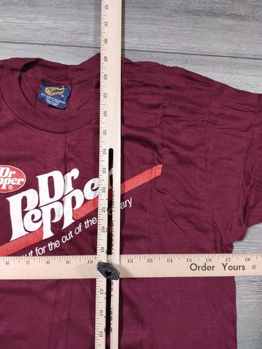 Dr. Pepper Shirt VINTAGE L Coin Bank T-Shirt 1980s Promotional Dead Stock USA - 第 8/9 張圖片