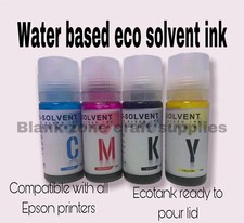 4pk  water based Eco Solvent Ink. Compatible With All Epson Inkjet Printers