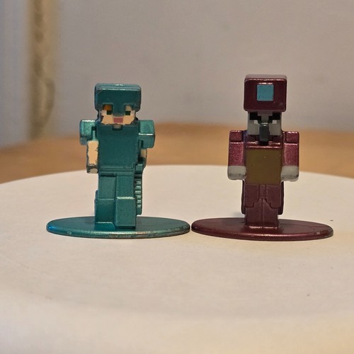 2020 Jada Toys METALS Minecraft Die-Cast Figure Lot of 15 Steve Creeper Ender - Picture 12 of 16