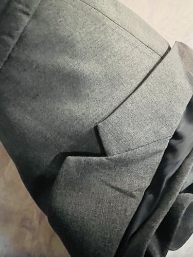 MINISTERO DELLA FORNITURA Giacca Tuta Uomo Velocity 42 Grigio Grigio 2 Bottoni Nuova con etichette - Foto 8 di 9