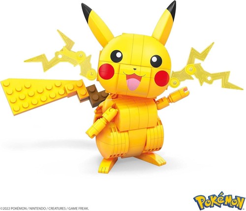 MEGA Pokemon Bauspielzeug Kit Pikachu (211 Stück) Actionfigur 4 Zoll groß - Bild 2 von 6