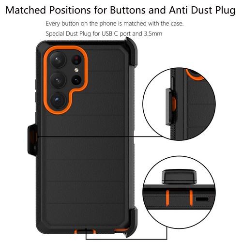 Für Samsung Galaxy S24 / S24 Ultra Hülle, passend für Otterbox Defender + Displayschutz - Bild 28 von 51