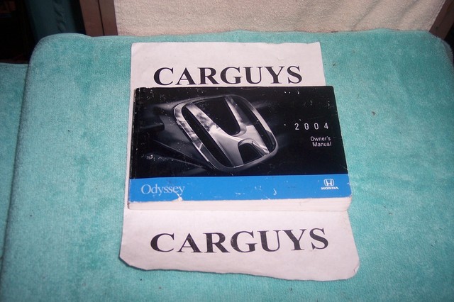 2004 HONDA ODYSSEY OWNERS MANUAL NO CASE | eBay